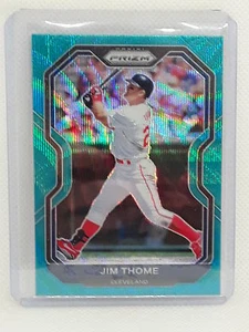 Jim Thome 2021 Prizm Baseball - Teal Wave #96 - Cleveland Guardians - Bild 1 von 2