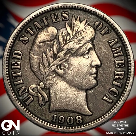 1908 S Barber Dime  Q5103 Cover