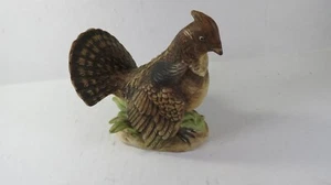 Ruffled Grouse Statue Figurine MADE BY LEFTON JAPAN NO DAMAGE BISQUE PORCELIAN - Picture 1 of 7