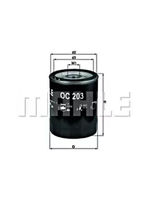 MAHLE Oil Filter For FORD MAZDA Escort 81 95 IV V VI VII Fiesta III II 6179700 - Picture 1 of 2