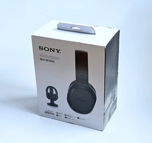 Sony WH-RF400 Wireless Home Theater TV Headphones Black NEW WHRF400 - Foto 1 di 3