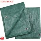 2-Pack of Green Poly Tarps - 10ft. x 12ft.