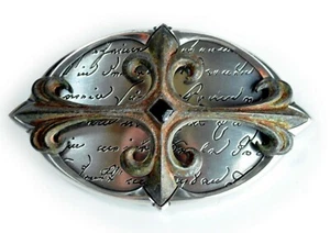 Hebilla de Cinturón Correa Metal Used Look Cruz Hebillas de Diseño - Imagen 1 de 1