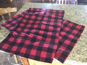 MAINSTAYS FLANNEL RED & BLACK BUFFALO CHECKS (2) STANDARD PILLOWCASES 19 X 31 - Picture 1 of 1