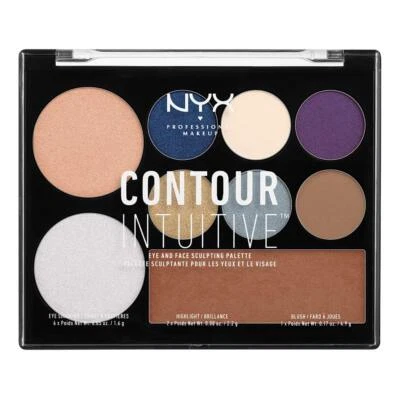 NYX Contour Intuitive Eye and Face Sculpting Palette - 04 Jewel Queen - Image 1 of 3
