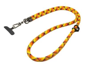 Shoulder Band Neck Extra Dick for Smartphone Case Nylon IN Yellow Orange - Zdjęcie 1 z 4