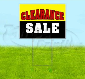 CLEARANCE SALE 18x24 Yard Sign WITH STAKE Corrugated Bandit USA BUSINESS DEALS - Picture 1 of 4