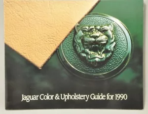 Jaguar 1990 Color & Upholstery Guide, Tri Fold Design - Bild 1 von 3