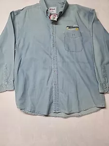 VTG Chase Authentics Denim Shirt Button Down Nascar #17 Matt Kenseth Mens XL NWT - Picture 1 of 20