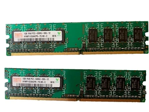 Hynix 2GB (1GB x 2) 1Rx8 PC2-5300U-555-12 DIMM DDR2 for desktops - Picture 1 of 1