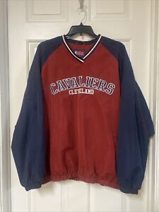 NBA GIII Cleveland Cavaliers V Neck Lined Pullover Jacket Embroidered Mens XL