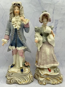 Vintage Cordey Porzellan Französischer Mann & Frau Figuren #5042 & #5086 - Bild 1 von 24
