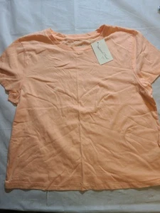 Women's Shrunken Short Sleeve T-Shirt Universal Thread Orange Size Large  - Picture 1 of 5