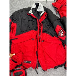 VTG Arctiva Mechanized Snowmobile Bundle Red, XL Jacket, Large Bibs, XXL Gloves - Picture 1 of 19