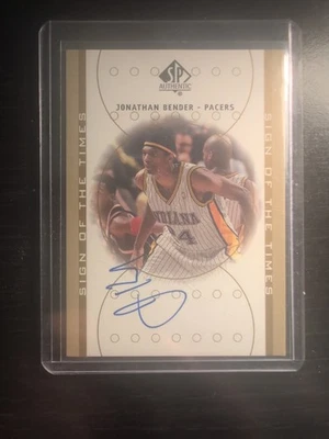 2000-01 SP 正品 - 时代标志 Jonathan Bender #JB 亲笔签名 — 第 1/2 张图片