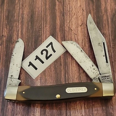 Schrade Old Timer 8OT Stockman Folding Pocket Knife Made In USA - Image 1 of 4