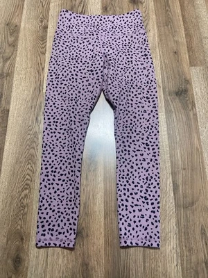 ZYIA Pantalones Activos, Mujer Talla 4 Púrpura Negro Estampado Animal Leggings Ropa Activa Foto 1 de 4