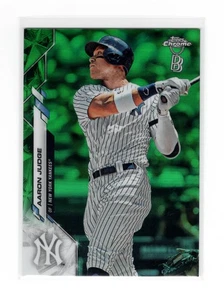 Aaron Judge 2020 Topps Chrome Ben Baller #50 Green Refractor Jsy #99/99 Yankees - Picture 1 of 2