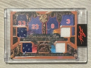 2023 Leaf Art Of Sport New York Knicks Game Used Quad Patch /35 Ewing Camby  🔥 - Picture 1 of 2