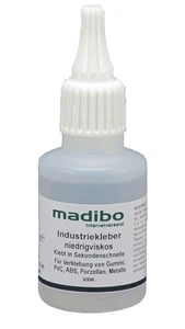  49,90 euros por 100 g de pegamento industrial madibo 50 g pegamento de segundos baja viscosa - Imagen 1 de 1