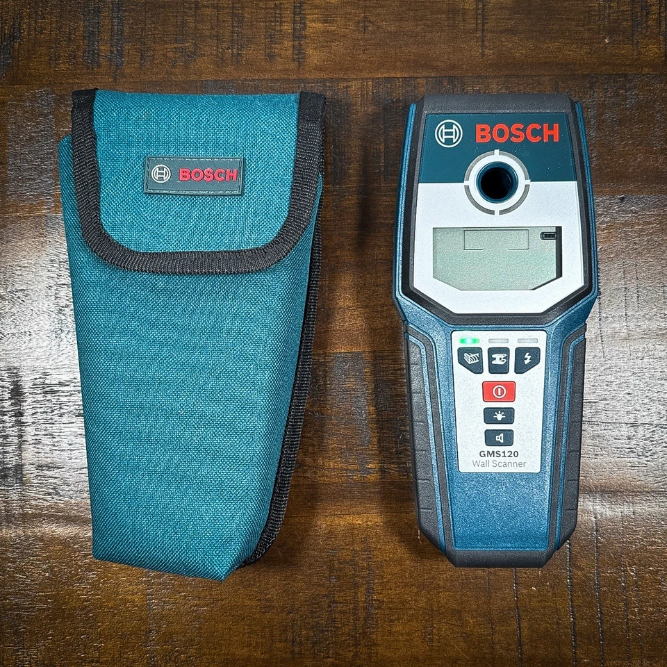 Bosch GMS 120 Wall Scanner Stud Finder, Wood, Steel, Electrical Detector  EUC - Image 1 of 4