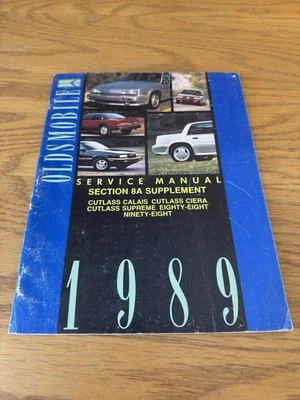 Oldsmobile 1989 manual de servicio sección 8A suplemento Calais Ciera Supreme 88 98 Foto 1 de 3