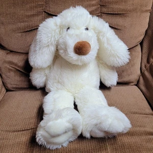 Rare! Gina Softoys Plush White Puppy Dog C & H of America Toys R Us 18" Vintage - Picture 1 of 5