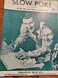 SHEET MUSIC SLOW POKE 1951 - Picture 1 of 3