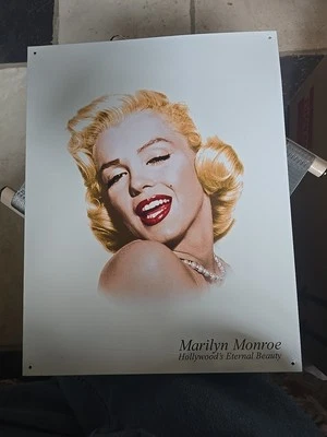 MARILYN MONROE Tin Metal Sign Picture - Hollywood’s Eternal Beauty Vintage Style - Image 1 of 4