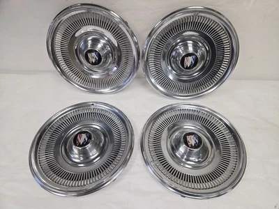 Juego de 4 tapacubos Buick Special Lesabre 1969-70 de acero inoxidable OEM GM Foto 1 de 4