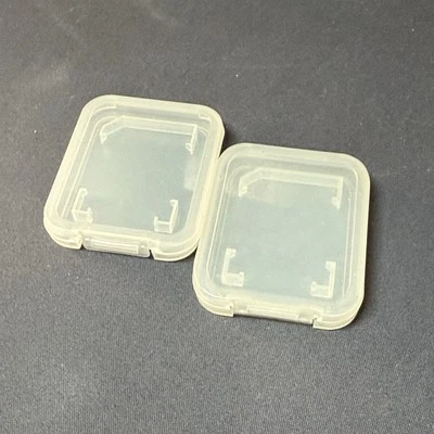 Transparent/Clear SD SDHC Memory Card Case Holder Box Storage Boxes - 2 Pack - Image 1 of 4