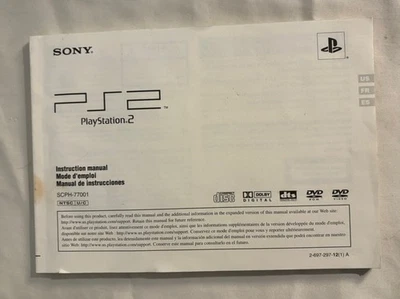 PlayStation 2 Slim Console SCPH-77001 Instruction Manual - Image 1 of 2