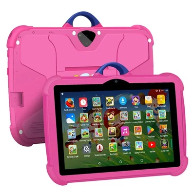 2025 Kids Tablet 7 Inch, Android, 4GB+64GB Storage, Bundle, WIFI, Free Case NEW - Image 1 of 4