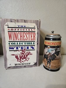 Sillín Anheuser Busch Winchester Serie Rodeo Bronc Montar Piedra Vaquero con Caja  - Imagen 1 de 11