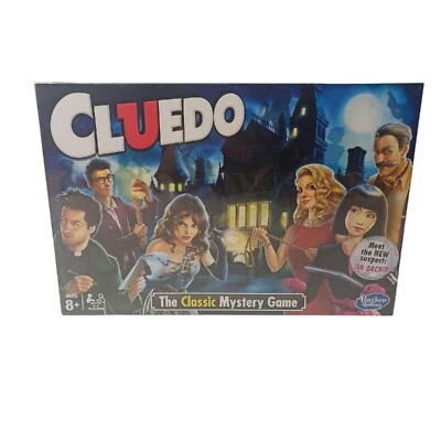 Cluedo Full Size Board Game Hasbro Murder Mystery Crime Detective Investigation  - Image 1 of 4