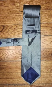 $180 ITALO GERLIN Tie Silk Silver Handmade in Italy  - Picture 1 of 3