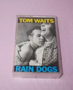 TOM WAITS - RAIN DOGS 1985 Vintage Cassette ISLAND 1985 Blue Logo READ! - Picture 1 of 7