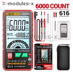 ANENG 616 Backlight Digital Multimeter 6000 Counts AC DC Voltage Current Meter - Afbeelding 1 van 18