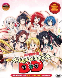HIGH SCHOOL DXD SEASON 1-4 VOL.1-49 END + 4 OVA ANIME DVD ENGLISH DUBBED *UNCUT* - Zdjęcie 1 z 5