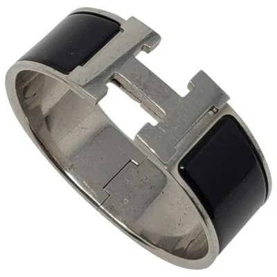 Pulseras Hermès Clic Clac H plata platino Foto 1 de 4