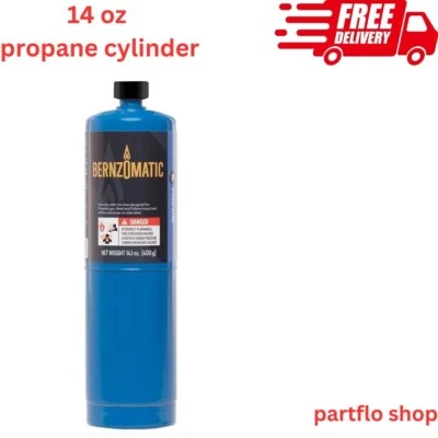 WORTHINGTON CYLINDERS Bernzomatic 14 oz Standard Propane Fuel Cylinder, ( 1 Pack )