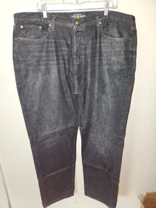Lucky Brand Black Prewashed 221 Original Straight Blue Jeans - Men's 42W x 32L - Picture 1 of 6