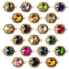 Złote szkło kryształ diament złącze pętla produkcja biżuterii bransoletka naszyjnik