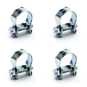 10 Pcs 7-17mm Fuel Injection Gas Line Hose Clamps Clip Pipe Clamp Kit - Picture 1 of 9