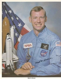 MARK BROWN -- AUTOPEN SIGNED OFFICIAL NASA 8X10 PHOTOGRAPH - Picture 1 of 1