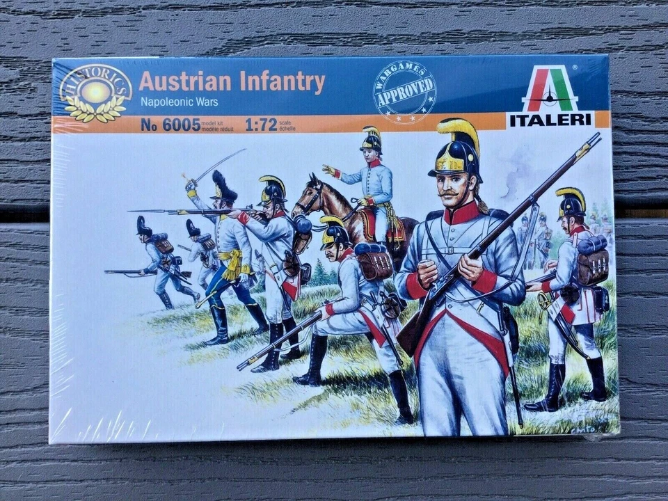 Italeri 1/72 Napoleonic Wars Austrian Infantry Figures # 6005 Factory