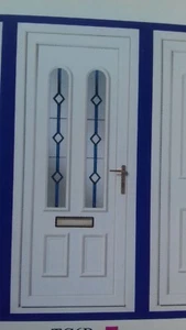 UPVC blue diamond (Resin Lead) Door (495.00 includes fitting) - Picture 1 of 2