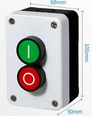 Control Box Start Stop Button Motor Starter Plastic Case Enclosure 105x68x50mm B • 18.49£