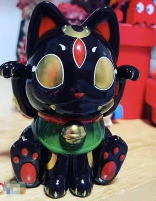 Figura MOMO MONSTER ELMO TING Gato Ojo Negro Edición Limitada H4 pulgadas (10CM) Sofubi Foto 1 de 4