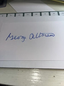 George Altman 1960 Chicago Cubs Signed 3x5 index Card - Picture 1 of 1
